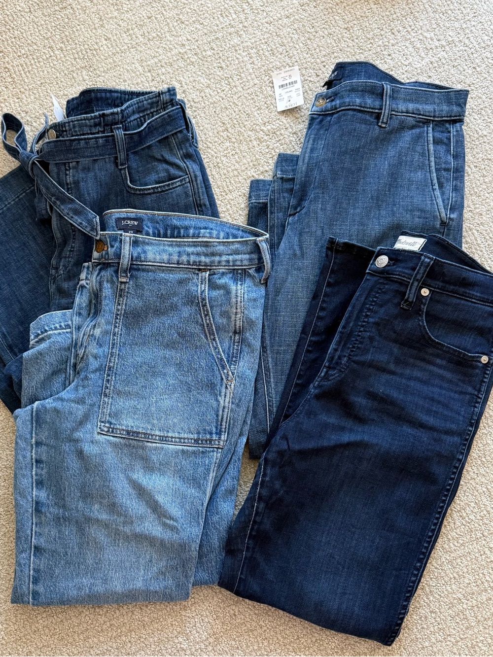J. Crew Women's Jeans - Light to Dark Blue Denim size 29